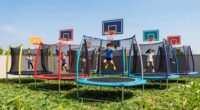top trampolines with hoops