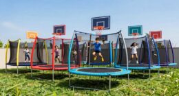 top trampolines with hoops