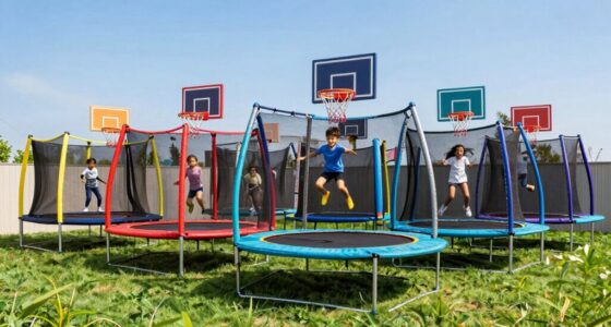 top trampolines with hoops