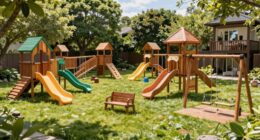 top wooden swing sets