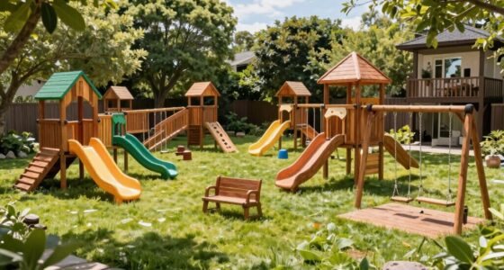 top wooden swing sets