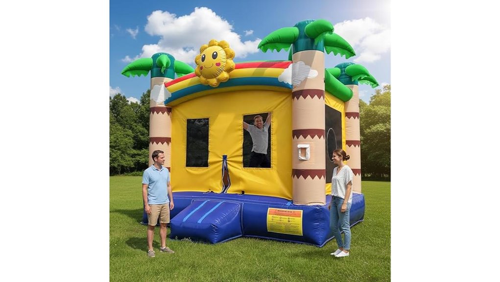 tropical 13ft bounce house