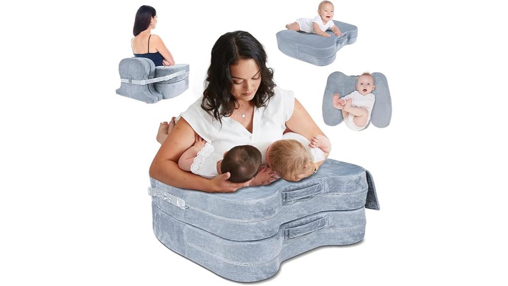 twin nursing pillow support