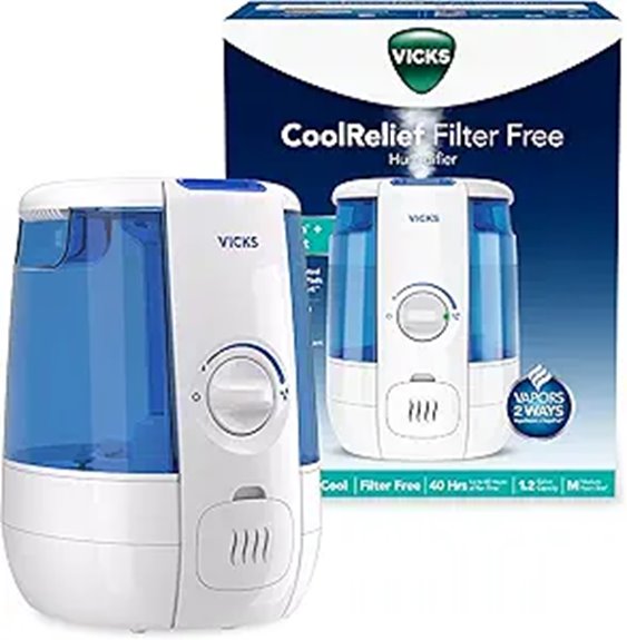vicks coolrelief humidifier