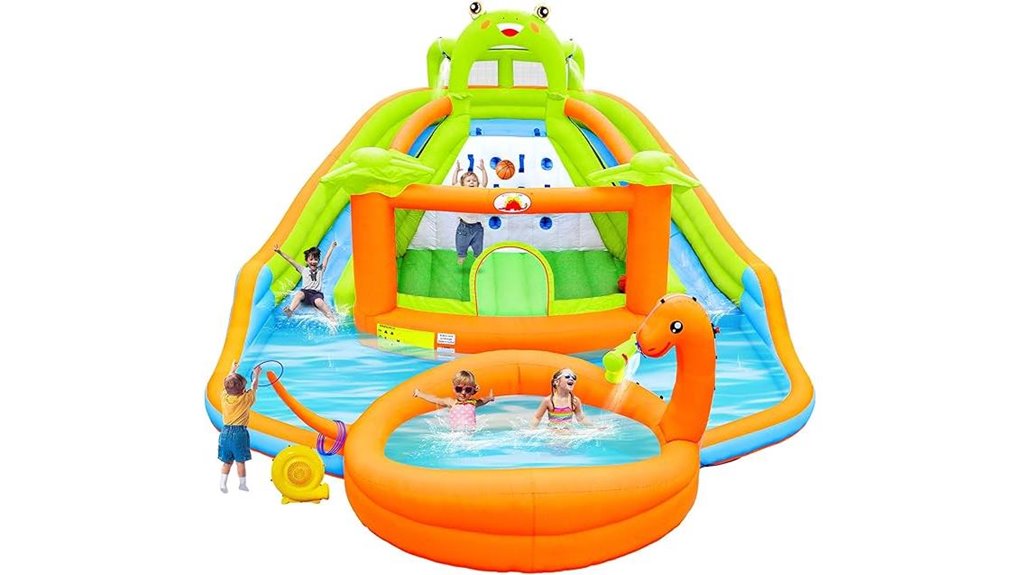 water park with slides