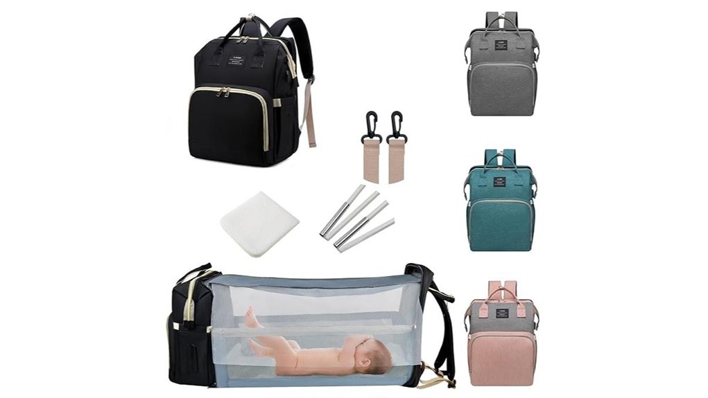 waterproof diaper bag station