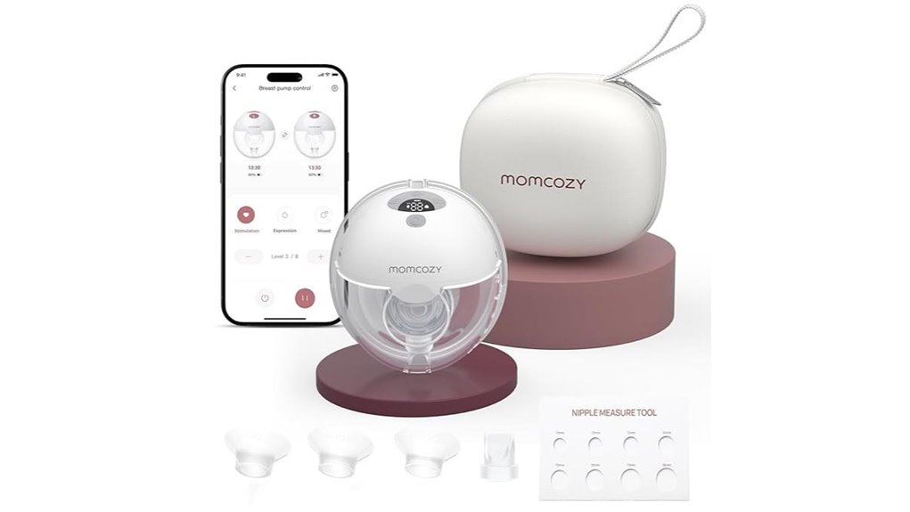 wireless app controlled breast pump