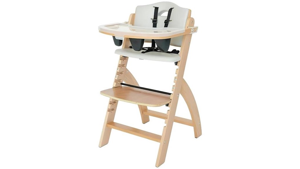 wooden high chair tray
