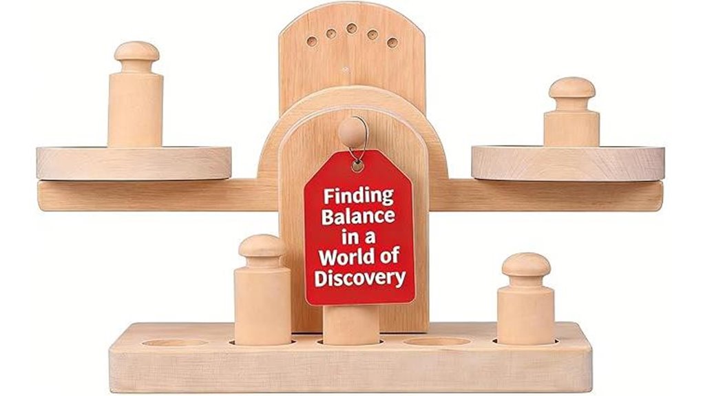 wooden stem balance toy