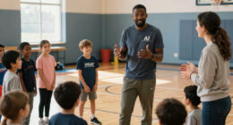 Hear Brockton hometown hero AJ Dybantsa's advice to kids at YMCA