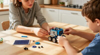 Bottleboom Kids' 13-In-1 STEM Solar Power Robot Toy Building Kit (Blue Gray) $11